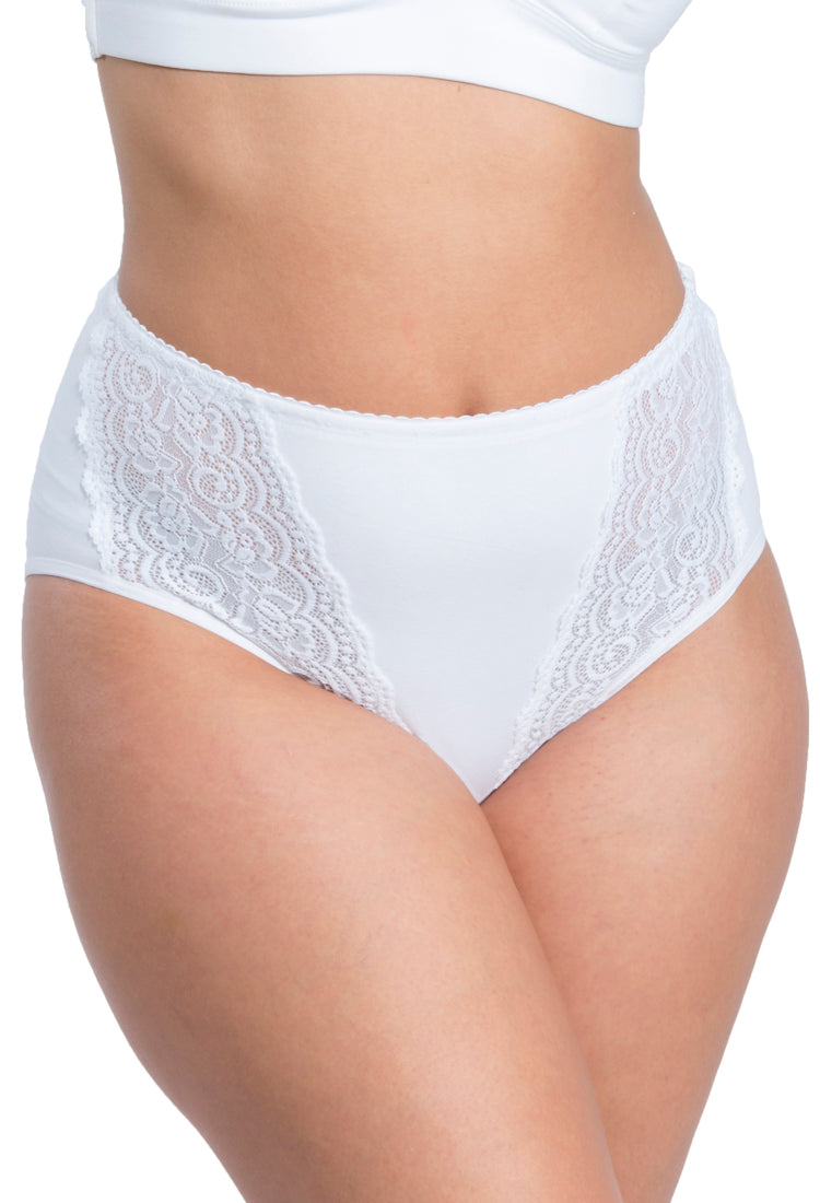 Panty Clásica Completa Xally PCX05 Blanco