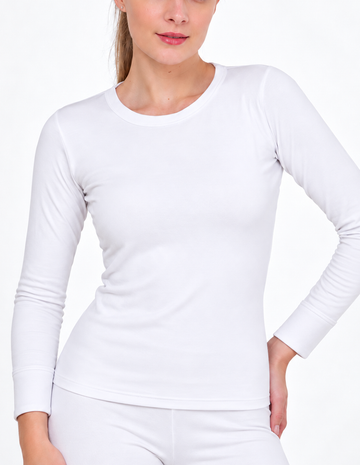 Double Plush Round Neck Thermal T-shirt 