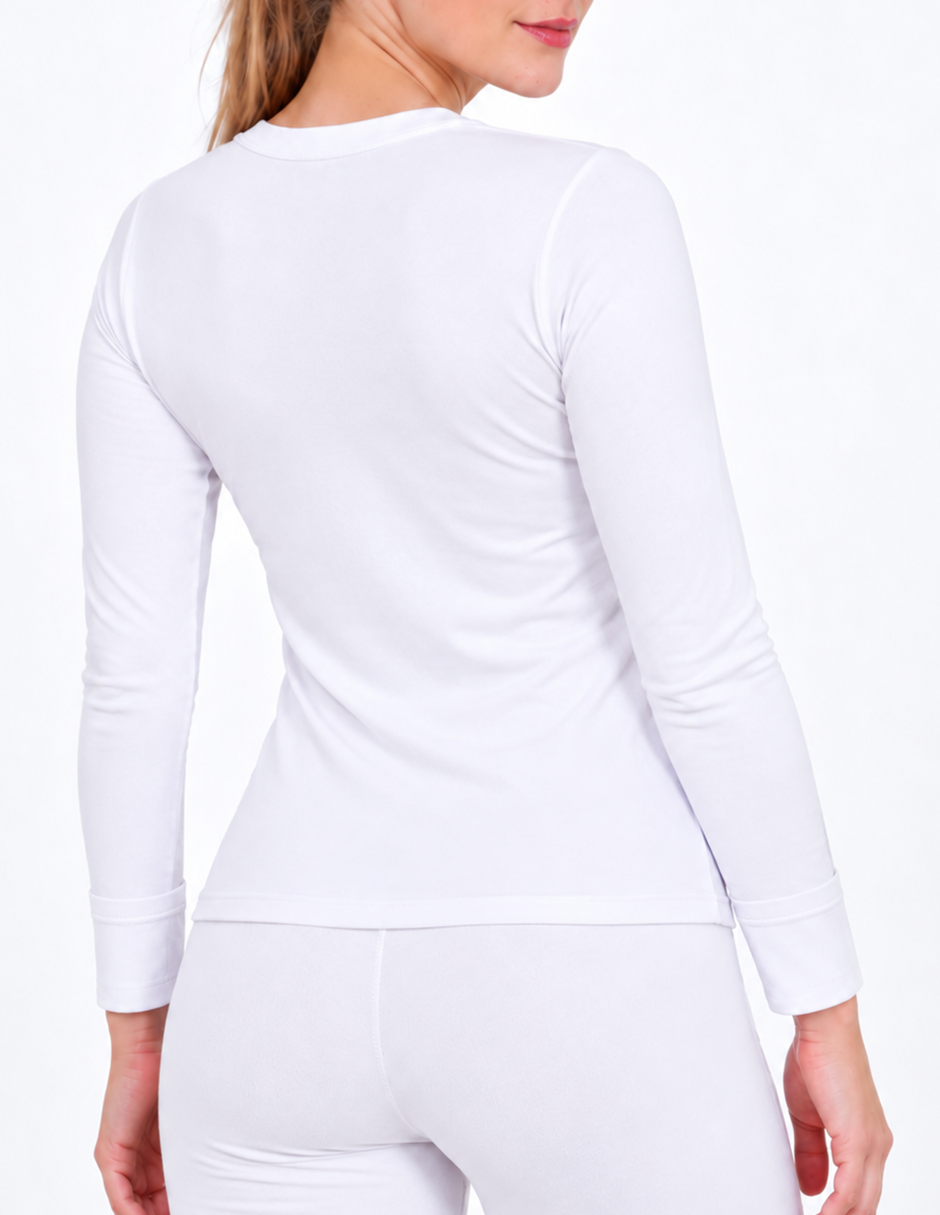 Double Plush Round Neck Thermal T-shirt 