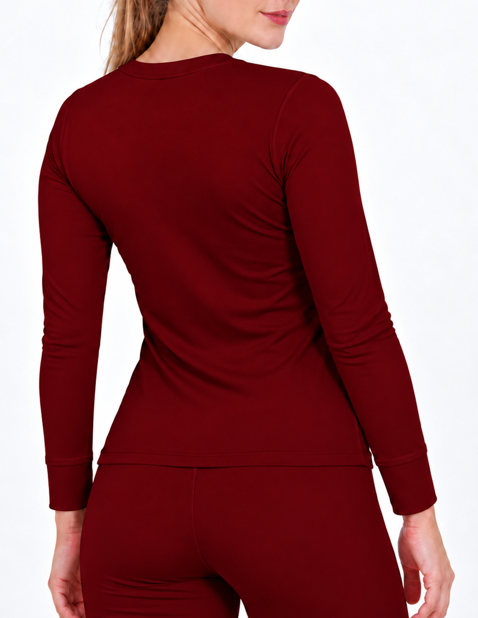 Double Plush Round Neck Thermal T-shirt 