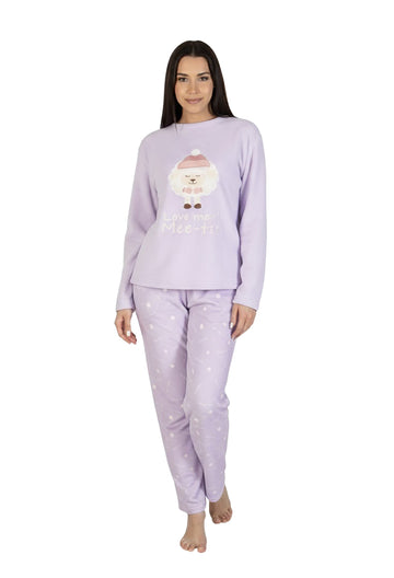 Love Mee Ladies Plush Pajamas