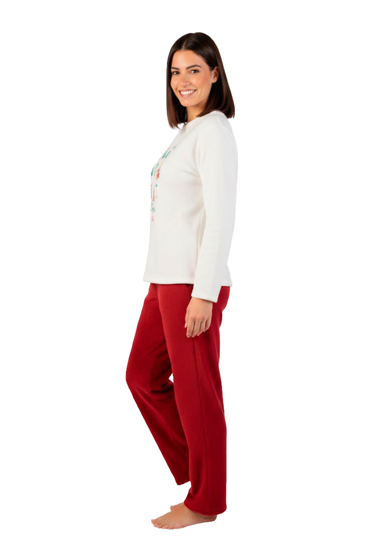 Tree Christmas Pajama Set Lady Pants