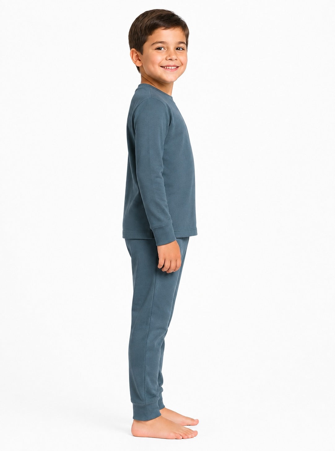 Set Pijama Listada Niño Azul