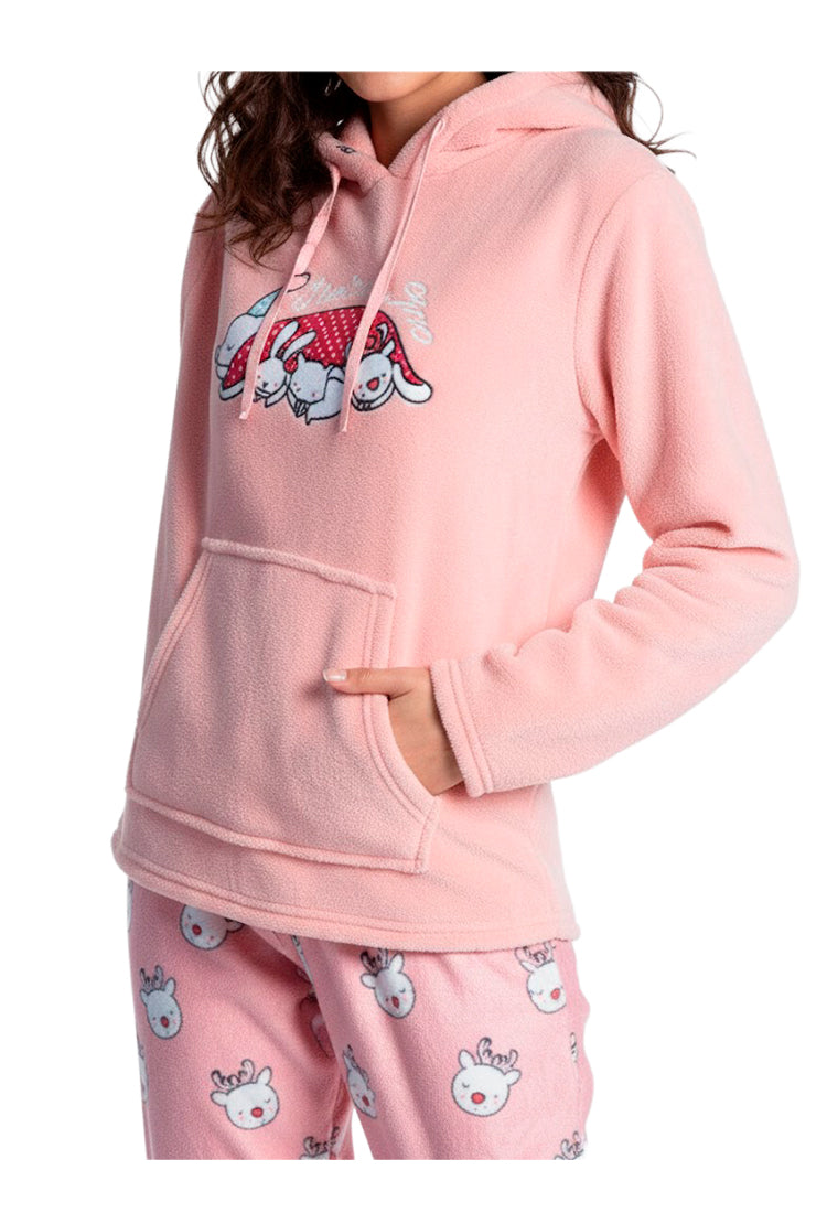 Set Pijama Sleep Dama Rosa