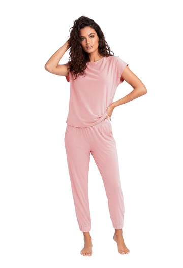 Set Pijama Confort Salvia Rosa