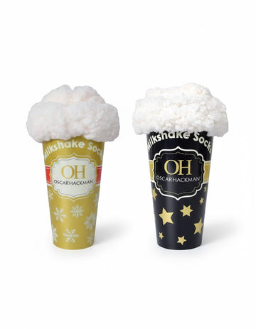 Calcetines Sherpa con Vaso Milk Shake para Dama