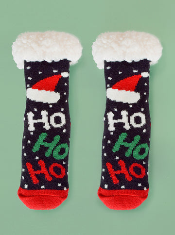 Calcetín Sherpa Ho Ho Ho