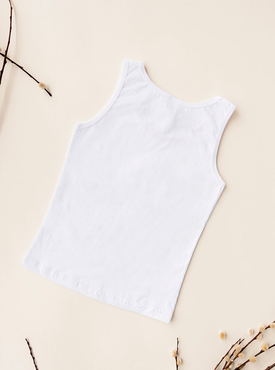 Camiseta De Algodón Sin Mangas