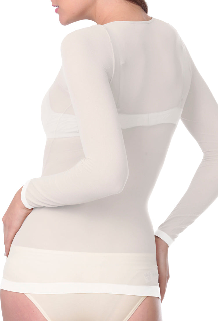 CAMISETA térmica doble felpa cuello redondo manga larga para Mujer Hackman  HC-CSFCRD-21