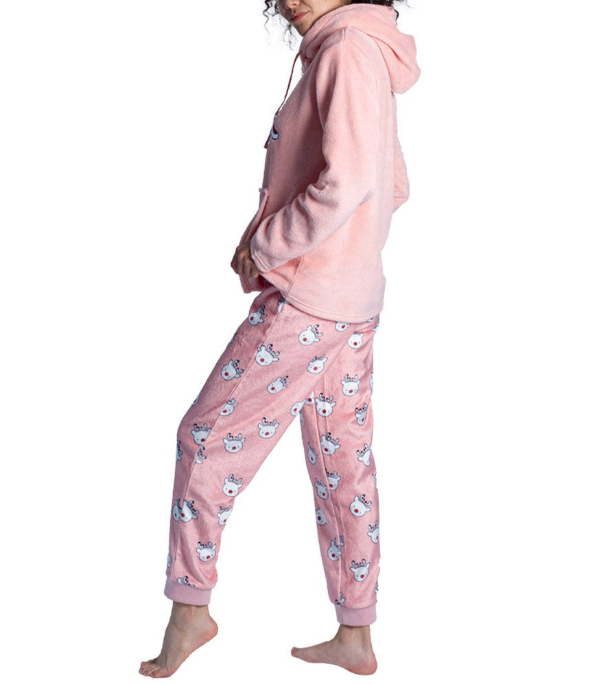 Set Pijama Sleep Dama Rosa