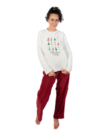 Tree Christmas Pajama Set Lady Pants