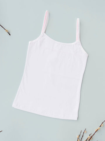 Camiseta De Algodón Con Tirantes.