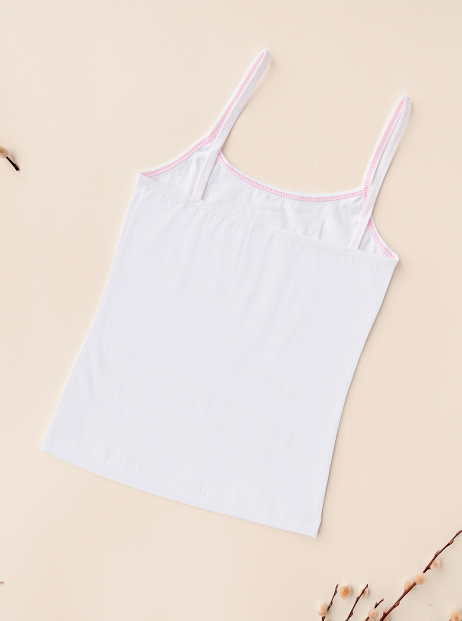 Camiseta De Algodón Con Tirantes.