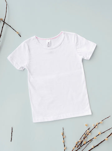 Camiseta De Algodón Manga Corta