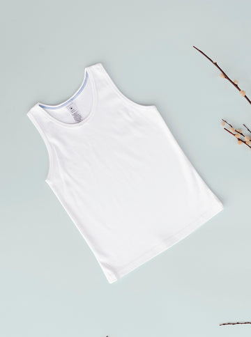 Camiseta De Algodón Sin Mangas