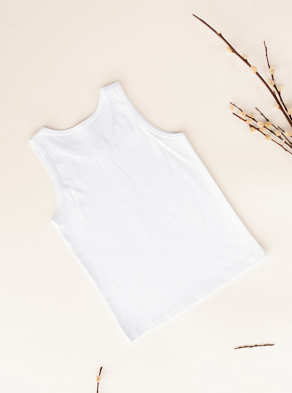Camiseta De Algodón Sin Mangas